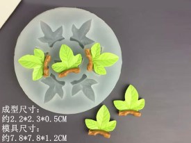 Molde silicona hojas de cerezo